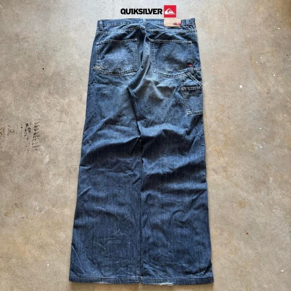 Baggy Quiksilver Carpenter Denim Jeans Surf Summer Vintage Y2K  34x32